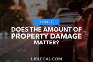 Does the amount of property damage matter?