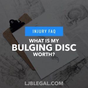 How Much Can I Get for a Bulging Disc Injury After a Car Accident?