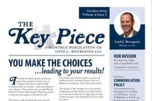 2019 October “The Key Piece” Newsletter