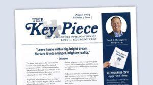 2023 August “The Key Piece” Newsletter