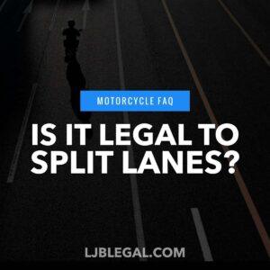Is It Legal to Split Lanes?