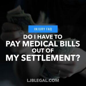 Do I Have to Pay Medical Bills Out of My Injury Settlement?