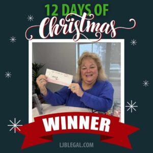 12 Days of Christmas Giveaway Winner