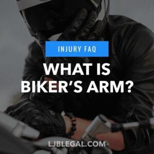 What is Biker's Arm?