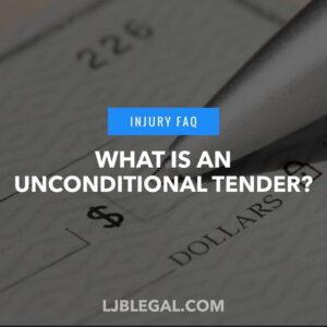 What is an Unconditional Tender?